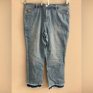 Susan Graver Regular Straight Leg Ankle Jean - Light (sz 18W) A566574